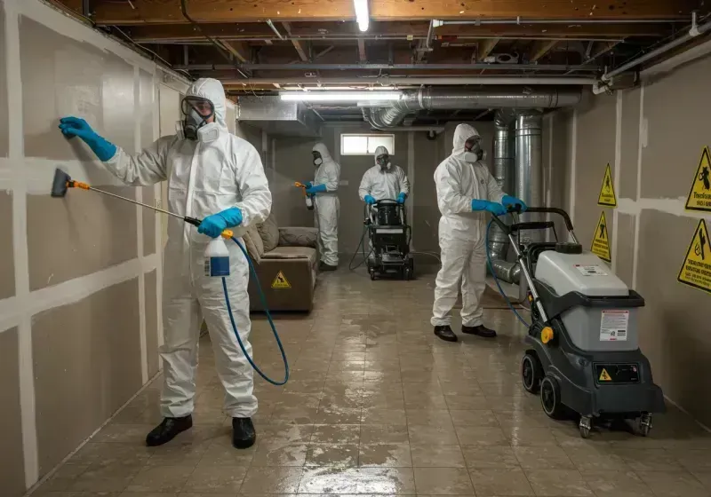 Basement Moisture Removal and Structural Drying process in Lincoln, VT